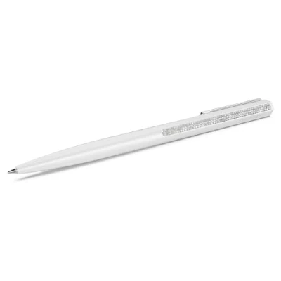 Image of Swarovski Crystal Shimmer ballpoint pen, White lacquered, chrome plated