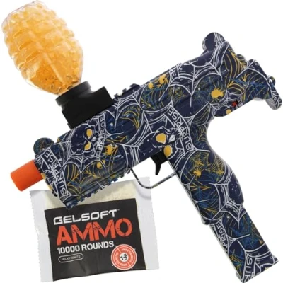 Image of GELSOFT Tactical Style Gel Ball Water Bullet Blaster Fully Automatic Gun USB Charge with 10,000 rounds