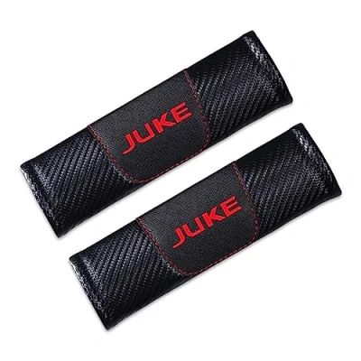 Image of BAGLEV 2Pcs Car Leather Seat Belt Pads,Seat Cover,for Nissan JUKE Soft Comfort Helps Protect You Neck and Shoulder Interior Accessorie