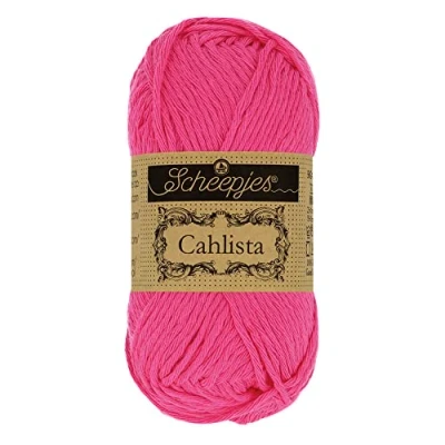 Image of Scheepjes Cahlista 114 Shocking Pink Yarn 10x50g