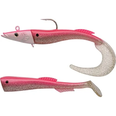 Image of Berkley PowerBait Power Sandeel Saltwater Soft Bait Fishing Lure for Bass, Pollack, Cod, Ling and Wrasse Paddle Tail &amp; Curl Supplied