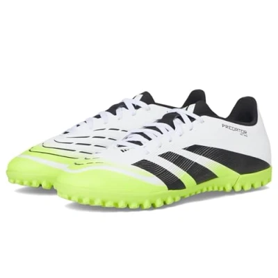 Image of adidas Unisex Predator Club Turf Football Boots, FTWR White/core Black/Lucid Lemon, 10 UK