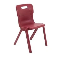 Image of Titan One Piece Chair Size 6 460mm Seat Height Burgundy T6 BU