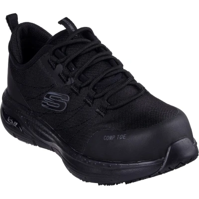 Image of Skechers Women&#039;s Arch Fit SR Ebinal Fire and Safety Boot, Black, 4 UK