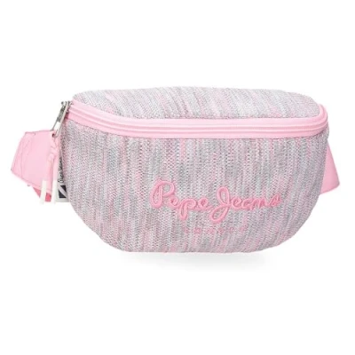 Image of Pepe Jeans Miri School Bag Shoulder Polyester Multi Pockets and Compartments Pink by Joumma Bags, Pink, Standard Size, Belt