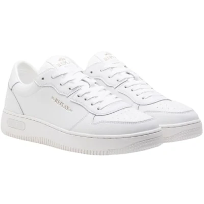 Image of Replay Men&#039;s Epic M Base Block Sneaker, 061white, 9.5 UK