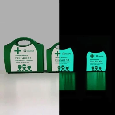 Image of Glow in The Dark Value Aid First Kit Small BS8599 1 Compliant FA