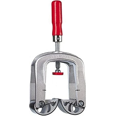Image of Bessey KF2 Edge Clamp, Grey/Red