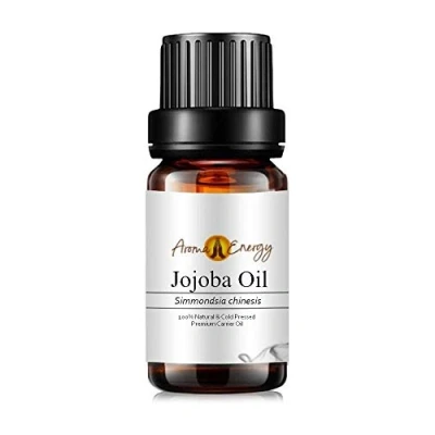 Image of Aroma Energy Jojoba Oil (10ml) Base/Carrier Oil, Pure &amp; Natural, Perfect for Massage diluting Essential Oils