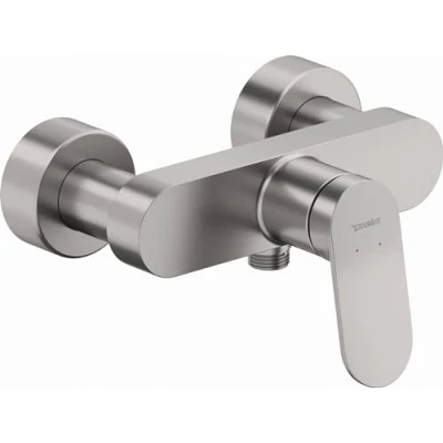 Image of Duravit WA4230000070 Wave Brushed Stainless Steel Shower Tap