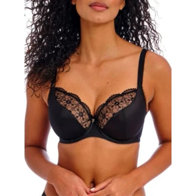 Image of Freya 402602 Hallie Underwired Plunge Bra Black