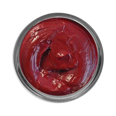 Image of Famaco 50ml Red Rubis Leather Deluxe Cream Polish for Boot and Shoe with Application Sponge Long Lasting Shine Protector Kit Boots Shoes