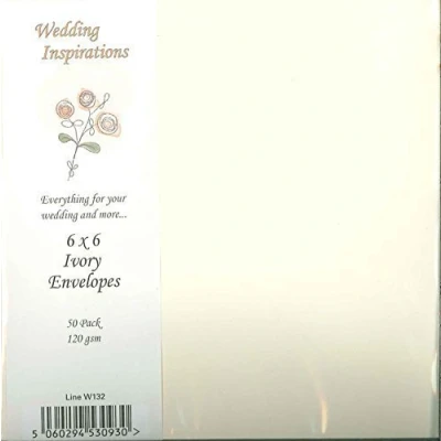 Image of Card Craft 50 6 x Ivory Envelopes