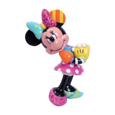 Image of Disney Britto Collection Minnie Mouse Blushing Mini Figurine