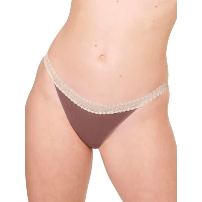 Image of Sloggi SOFT Adapt TINY Tanga Briefs, Women&#039;s, Size: Medium, Cacao