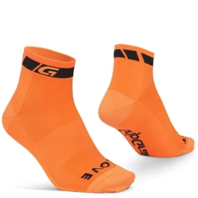Image of GripGrab Unisex Classic Low Cut Summer Socks, Orange 1 Pair, S EU 38 41 // UK 5 7.5