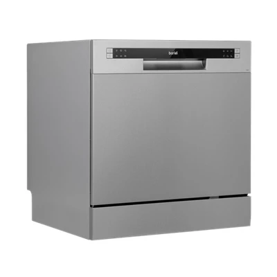 Image of Baridi Compact Tabletop Dishwasher 8 Place Settings, 6 Programmes, Low Noise, 8L Cycle, Start Delay Silver DH87