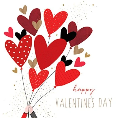 Image of Sara Miller London, Jaz and BAZ Range Greeting Card Love Balloons #S166