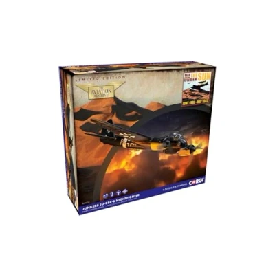 Image of Corgi AA36714 Junkers Ju 88C 6, R4+HH, Gerhard Böhme Model Airplane Diecast Planes &amp; Aircraft Models for Ages 6+, Die Cast Plane, Toy Airplanes Gift Young Aviation Fans, Birthday Gifts Him