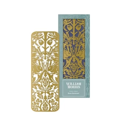 Image of William Morris Brother Rabbit Laser Cut Brass Metal Bookmark