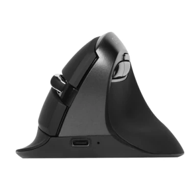 Image of DeLUX Wireless Ergonomic Mouse, Small hand Vertical Silent Click, 4000 DPI, 6 Buttons, Rechargeable, 2.4G/BT 5.2 Dual mode for Carpal Tunnel, Laptop/PC/Mac (M618MINI Black Gray)
