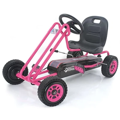 Image of hauck 901049 Go Kart, Lightning, Pink, 97 x 5.3.5 56 cm