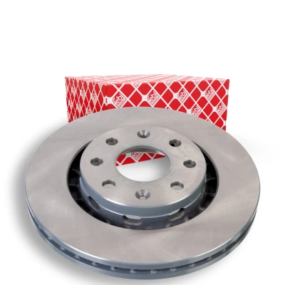 Image of 96471275, 96534660 Brake disc FEBI BILSTEIN 171424 Front Axle 256mm 24mm 4 Hole 100mm internally vented Coated CHEVROLET: Aveo / Kalos Saloon