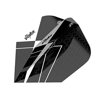 Image of Target Darts Unisex&#039;s Phil Taylor Power 9 Five Gen 8 Pro Ultra Dart Flights, Black and White, Ten X