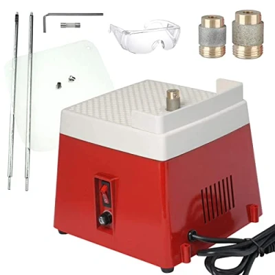 Image of DECOTE Stained Glass Grinder Machine, 4200r Mini DIY Grinding Tool Kit, Portable Art with 5/8&quot; &amp; 1&quot; Bits
