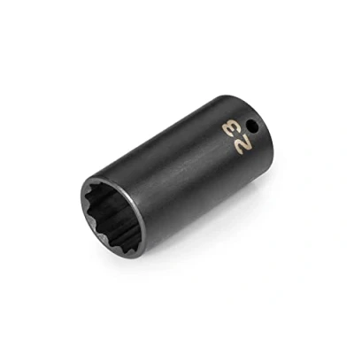 Image of TEKTON 3/8 Inch Drive x 23 mm Deep 12 Point Impact Socket SID13323