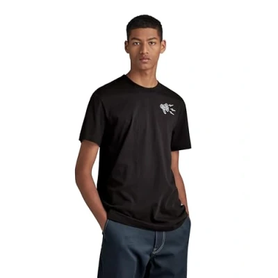 Image of G STAR RAW Men&#039;s Megaphone Graphic T Shirt, black (dk D23898 336 6484), L