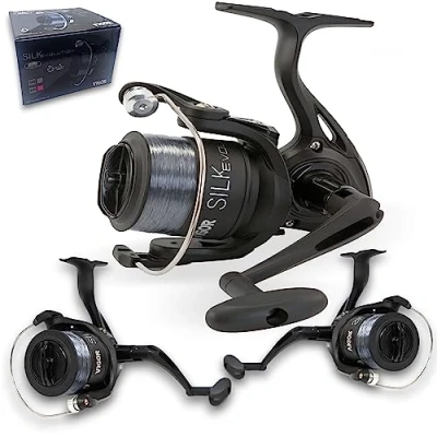 Image of 2 x Lineaeffe Silk Evolution Spinning Pier Beach Ocean 60 Sea Fishing Reel black