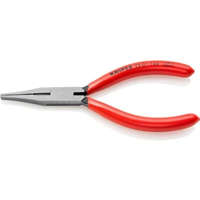 Image of Knipex Flat Nose Pliers with cutting edges (Precision Mechanics Pliers) plastic coated 140 mm 23 01