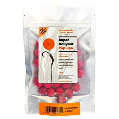 Image of starmerbaits Boilie pop ups Bloodworm and Tuna