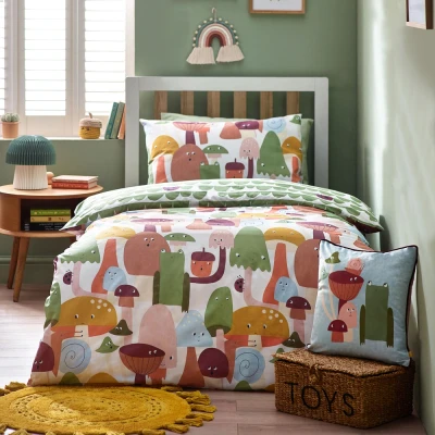 Image of little furn. Funguys Mushroom Duvet Cover Set