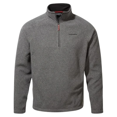 Image of Craghoppers Corey V Half Zip Mens Fleece (3XL, Black Pepper Marl)