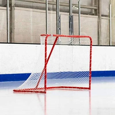 Image of FORZA Regulation Ice Hockey Goal 6ft x 4ft 1.5&quot; Steel Frame &amp; 5mm Net