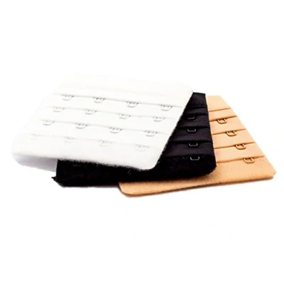 Image of Glamour Secrets 4 Hook Bra Extenders, Pack of 3, White, Nude &amp; Black