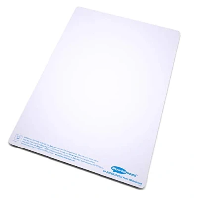 Image of Show me SRP10 A4 Super tough Plain Dry wipe Boards (Pack of 10)