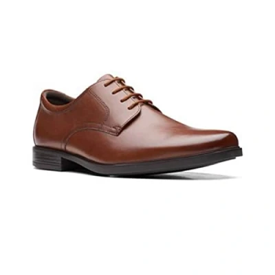 Image of Clarks Men&#039;s Howard Walk Oxford, Dark Tan Lea, 6 UK