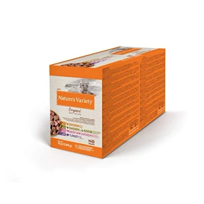 Image of Natures Variety Cat Pouch Adult Original Multipack Chicken/Beef/Goose/Turkey 12X70Gm