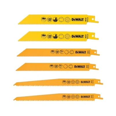 Image of DeWalt DT2444 QZ Reciprocating Blades, One Size, Set of 6 Pieces