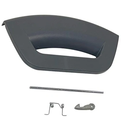 Image of SPARES2GO Graphite Futura Door Handle Kit for Hotpoint Washing Machine