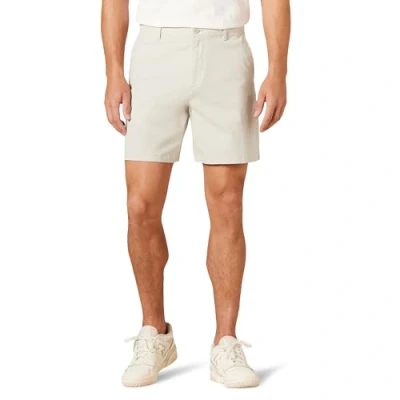Image of Amazon Essentials Men&#039;s Classic Fit 7&quot; Comfort Stretch Chino Shorts, Stone, 38W