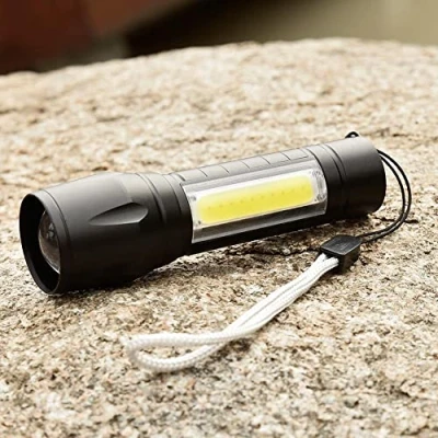 Image of LED Torch Rechargeable,130 150L Super Bright Adjustable Focus Flashlight, 4 Lighting Modes, Long Battery Life, Waterproof Pocket Size for Power Cuts, Emergency, Camping, Hiking, Outdoor