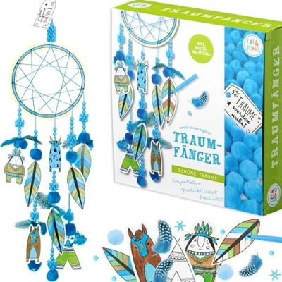 Image of Creanino Children&#039;s Craft Set Dream Catcher I Children (Blue)
