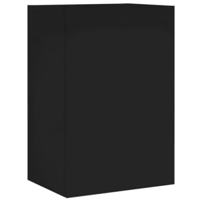 Image of vidaXL TV Wall Cabinet Black Engineered Wood Mounted Media Unit with Ample Storage Versatile Furniture for Living Room 40.5x30x60 cm