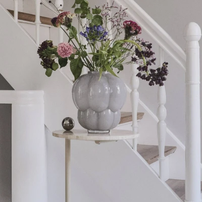 Image of AYTM Uva vase, Ø 26 cm, dove grey, glass, mouth blown