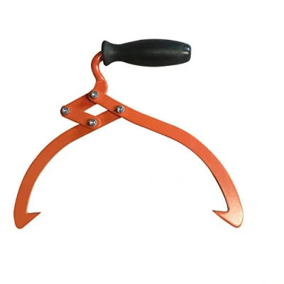 Image of Aruza Log Tongs Logging Skidding Non Slip Grip Lifting,Handling,Dragging and Carrying Tool,16 inch