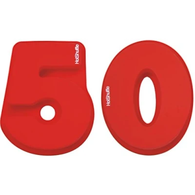 Image of HotShuffle Large Silicone Number 50 Cake Tin Mould 50th Birthday Golden Wedding Anniversary 5 0